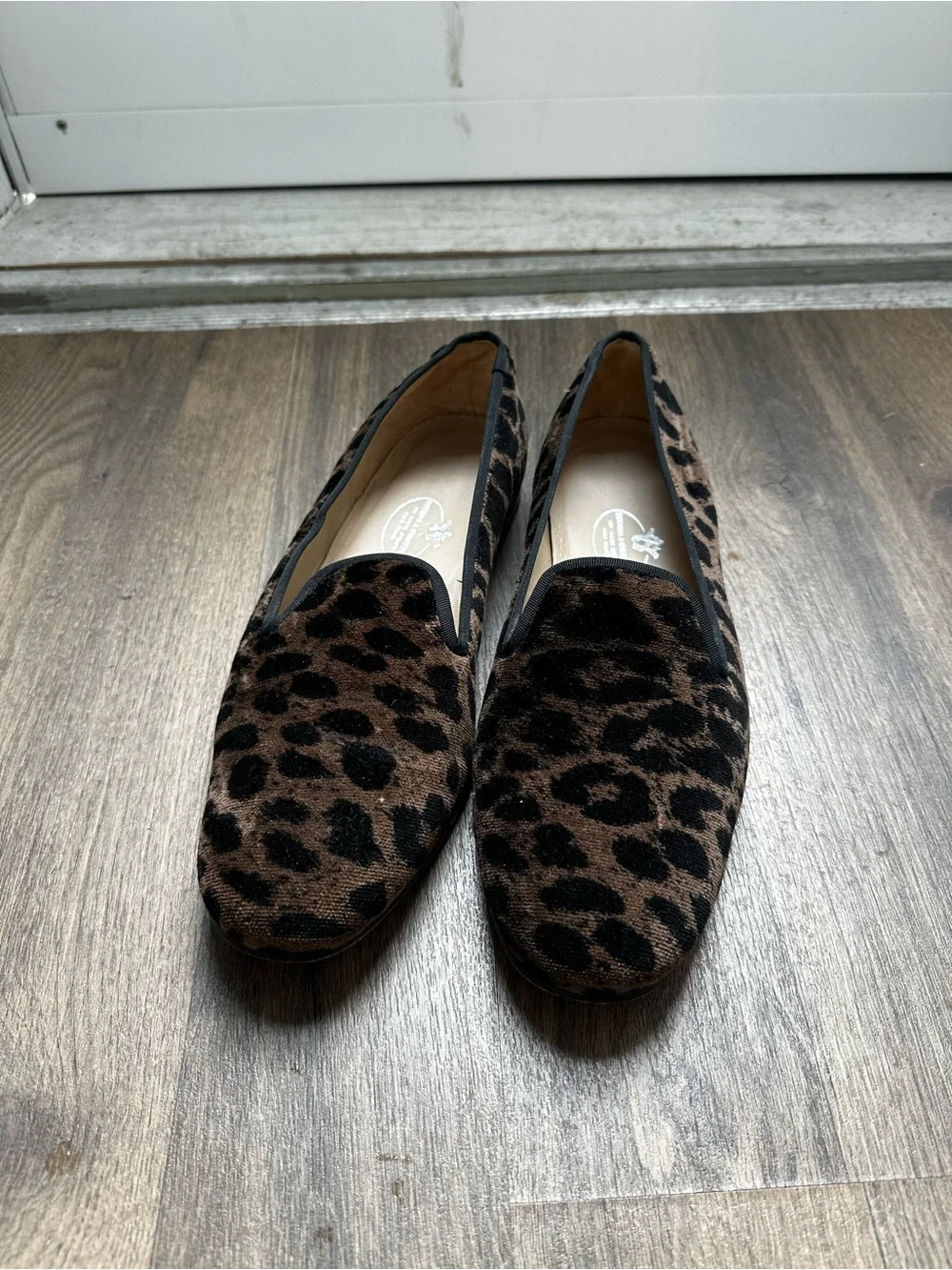 Stubbs & Wootton Leopard Print Slip-On Loafers